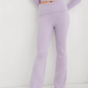 Aerie Purple Sweater Pants